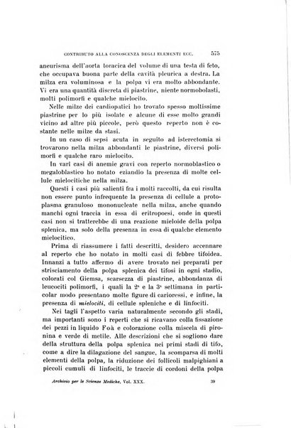 Archivio per le scienze mediche