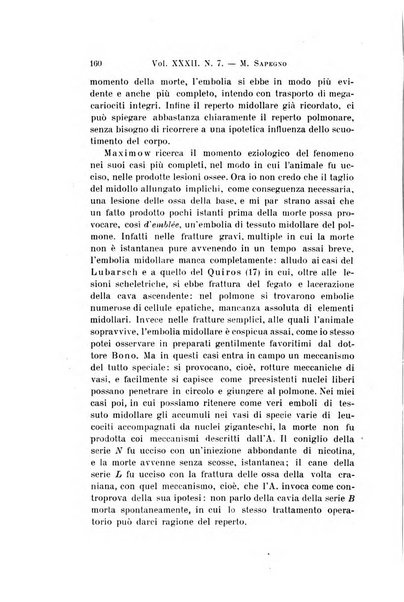 Archivio per le scienze mediche