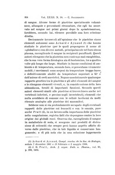 Archivio per le scienze mediche