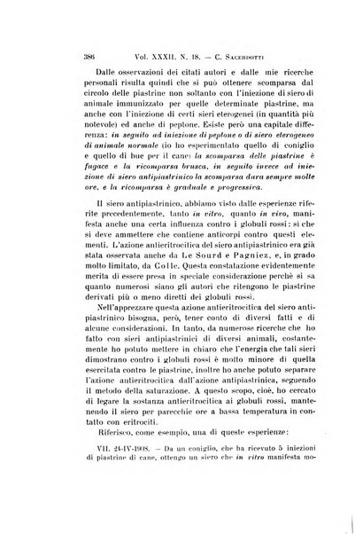 Archivio per le scienze mediche