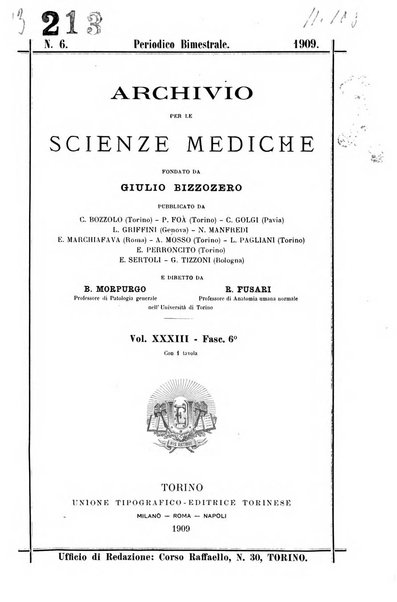 Archivio per le scienze mediche