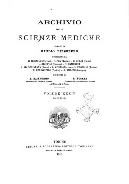 Archivio per le scienze mediche