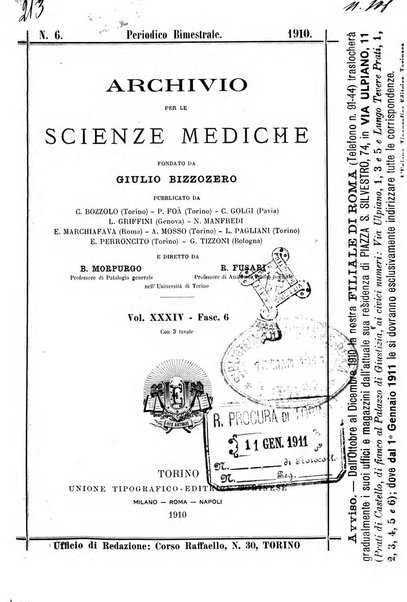 Archivio per le scienze mediche