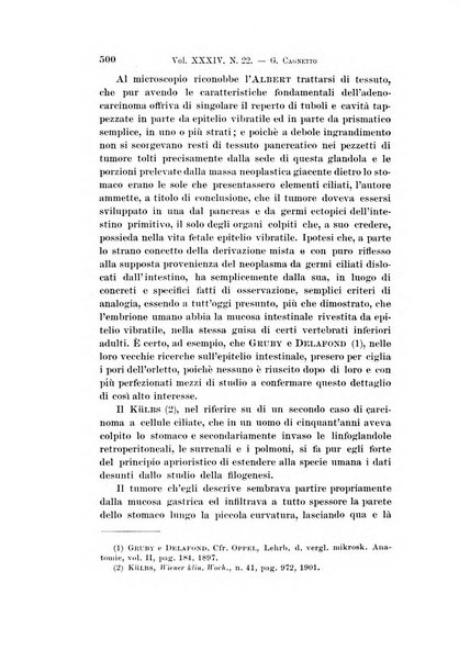 Archivio per le scienze mediche