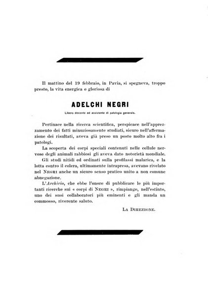 Archivio per le scienze mediche