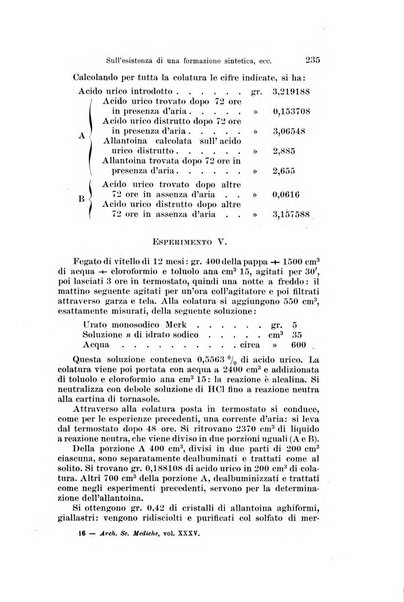 Archivio per le scienze mediche