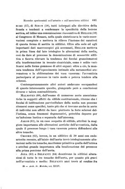 Archivio per le scienze mediche