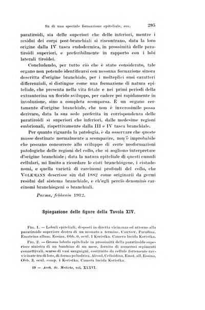 Archivio per le scienze mediche