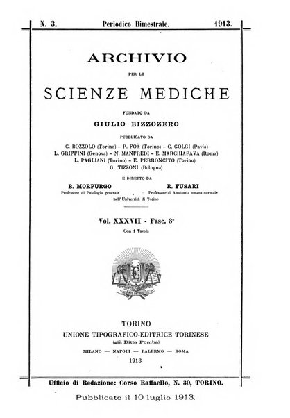 Archivio per le scienze mediche