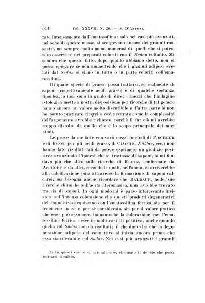 Archivio per le scienze mediche