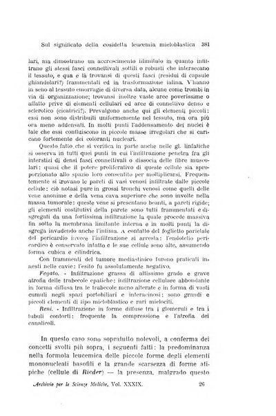 Archivio per le scienze mediche