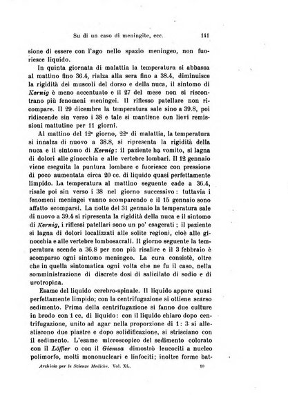 Archivio per le scienze mediche