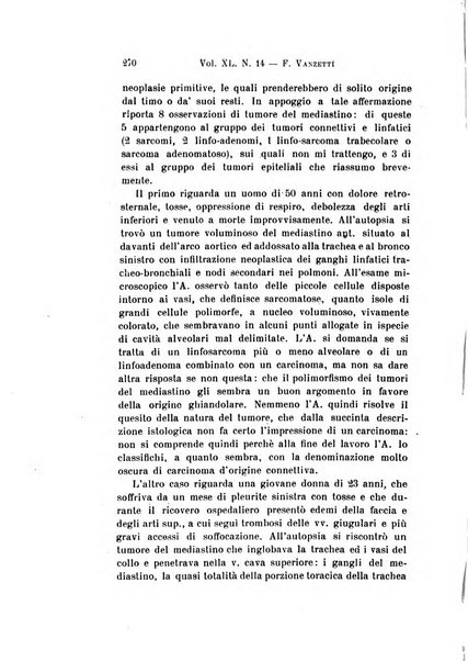 Archivio per le scienze mediche