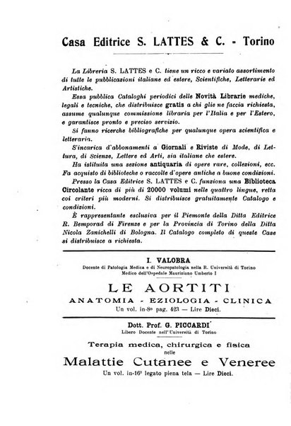 Archivio per le scienze mediche