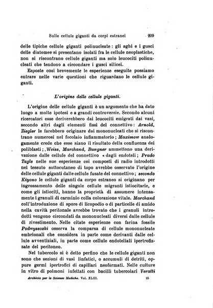 Archivio per le scienze mediche