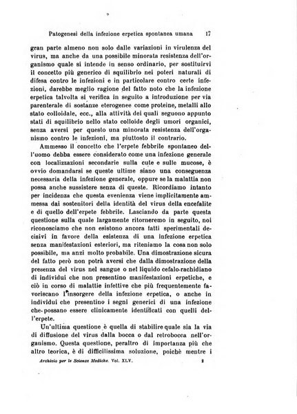 Archivio per le scienze mediche