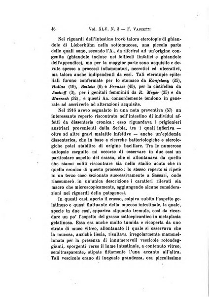 Archivio per le scienze mediche