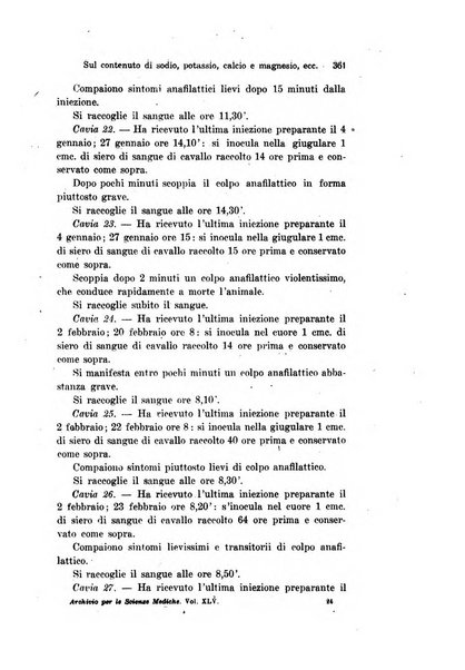 Archivio per le scienze mediche