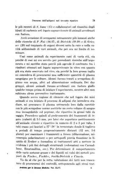 Archivio per le scienze mediche