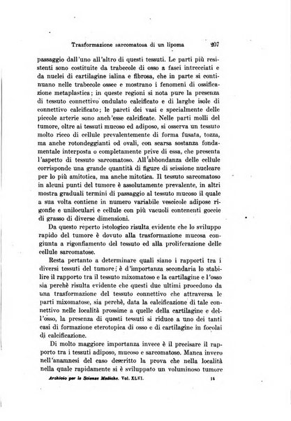 Archivio per le scienze mediche