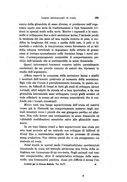 Archivio per le scienze mediche