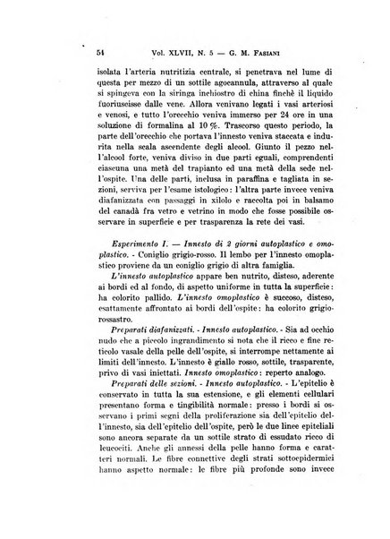 Archivio per le scienze mediche