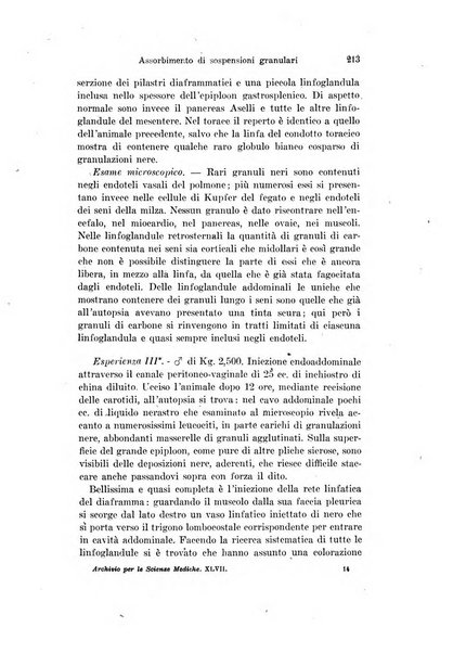 Archivio per le scienze mediche