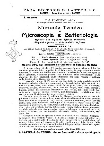 Archivio per le scienze mediche