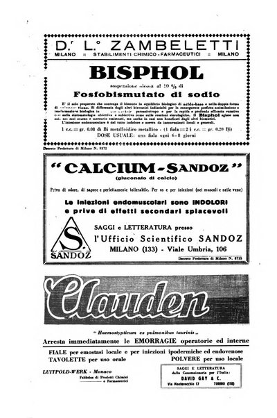 Archivio per le scienze mediche