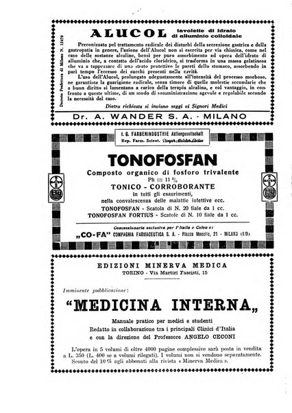 Archivio per le scienze mediche