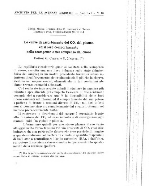 Archivio per le scienze mediche