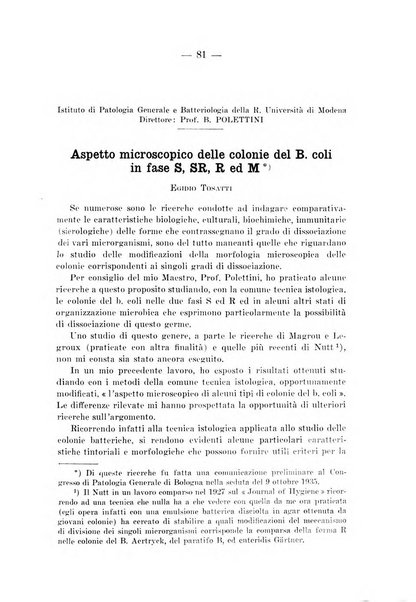 Archivio per le scienze mediche