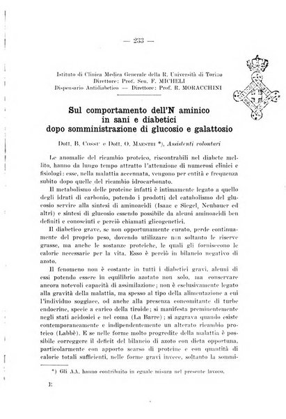 Archivio per le scienze mediche