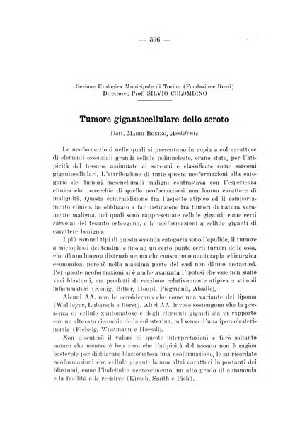 Archivio per le scienze mediche