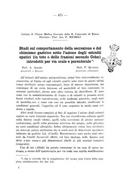 Archivio per le scienze mediche