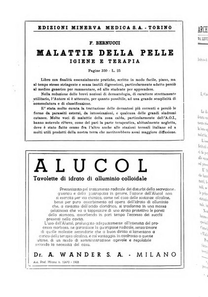 Archivio per le scienze mediche