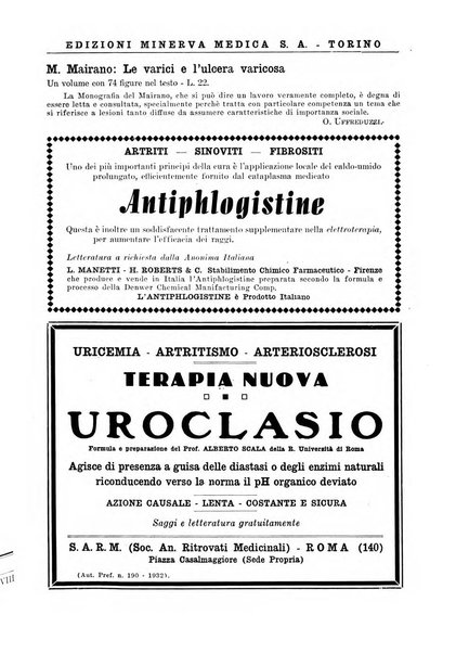 Archivio per le scienze mediche