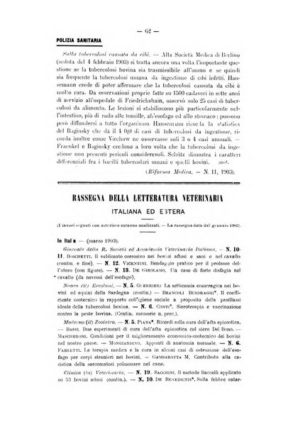 Archivio scientifico della Reale Società ed Accademia veterinaria italiana pubblicazione mensile