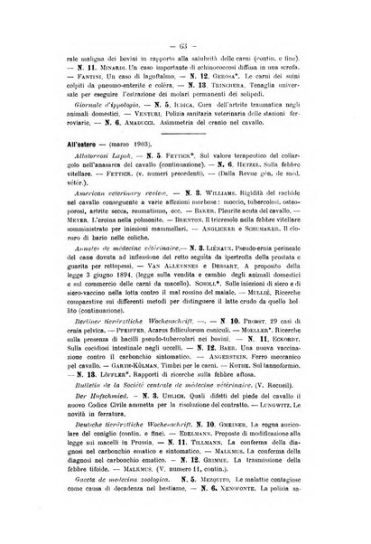 Archivio scientifico della Reale Società ed Accademia veterinaria italiana pubblicazione mensile