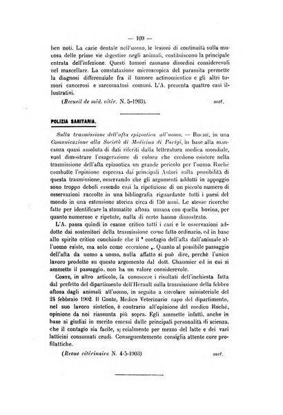 Archivio scientifico della Reale Società ed Accademia veterinaria italiana pubblicazione mensile