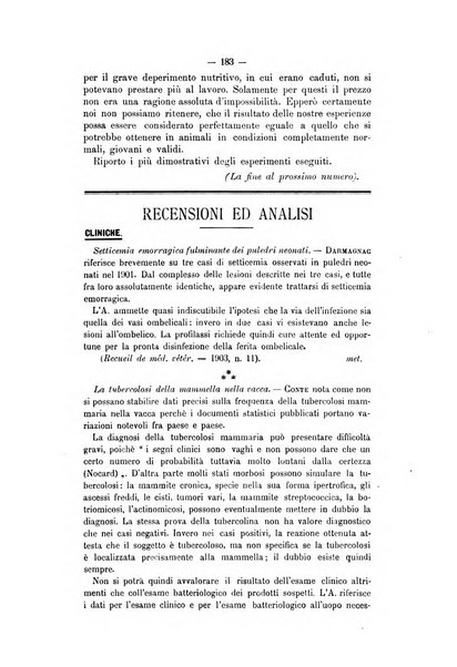 Archivio scientifico della Reale Società ed Accademia veterinaria italiana pubblicazione mensile