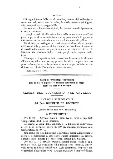 Archivio scientifico della Reale Società ed Accademia veterinaria italiana pubblicazione mensile