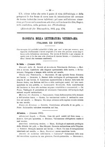 Archivio scientifico della Reale Società ed Accademia veterinaria italiana pubblicazione mensile