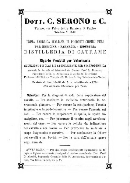 Archivio scientifico della Reale Società ed Accademia veterinaria italiana pubblicazione mensile