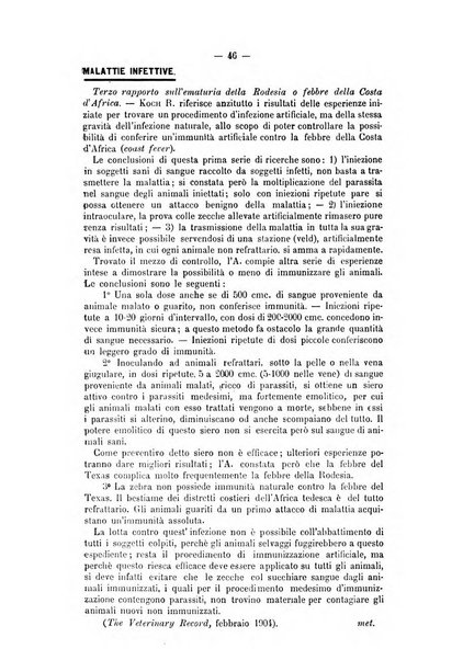 Archivio scientifico della Reale Società ed Accademia veterinaria italiana pubblicazione mensile