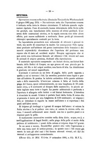 Archivio scientifico della Reale Società ed Accademia veterinaria italiana pubblicazione mensile