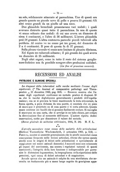 Archivio scientifico della Reale Società ed Accademia veterinaria italiana pubblicazione mensile