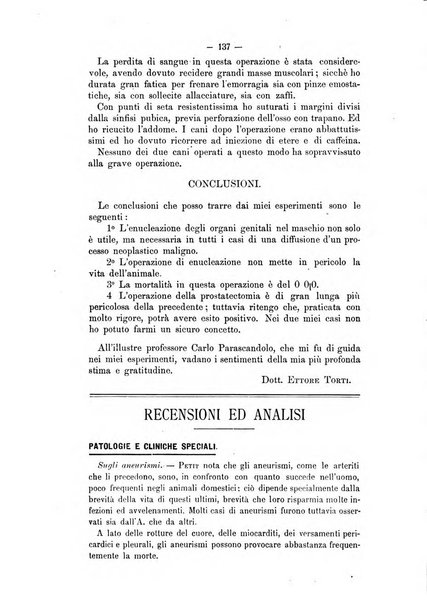 Archivio scientifico della Reale Società ed Accademia veterinaria italiana pubblicazione mensile