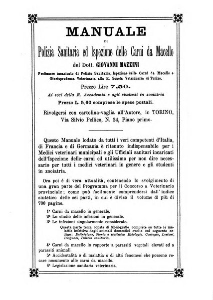 Archivio scientifico della Reale Società ed Accademia veterinaria italiana pubblicazione mensile