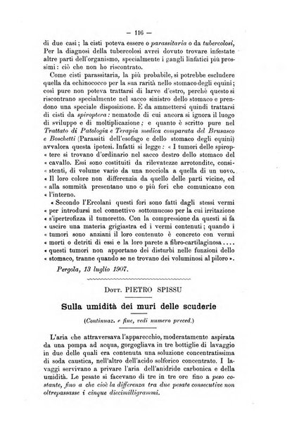 Archivio scientifico della Reale Società ed Accademia veterinaria italiana pubblicazione mensile